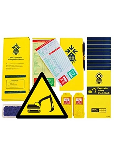 Good to Go Safety 51344 Excavator Daily Kit, 2 tags, 300 seals, 11 Check Books and 1 wallet with pen