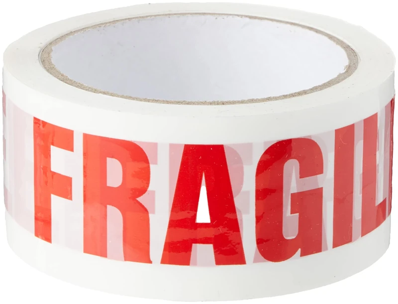 Triplast 48 mm x 66 m Fragile Printed Low Noise Parcel Packing Tape