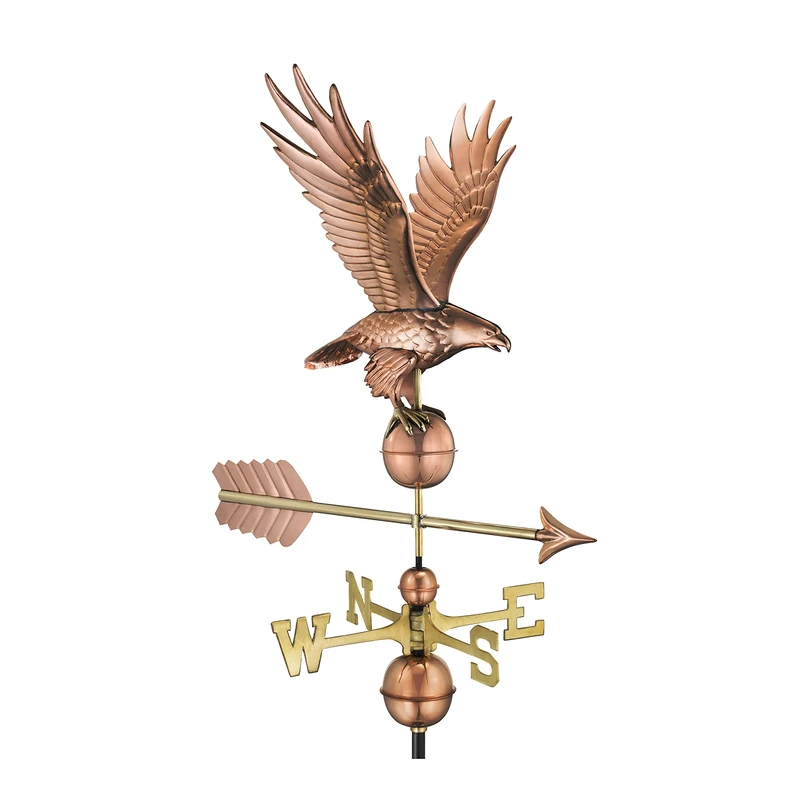 Good Directions Freedom Eagle Weathervane, Pure Copper