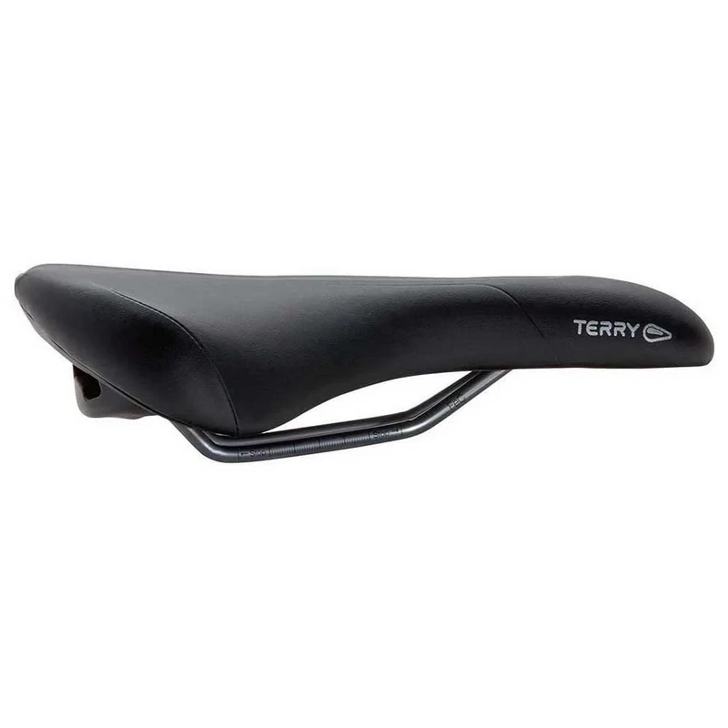 Terry Figura GT Max 423 006 17 Men's Saddle with CrMo Frame and WeatherMax Dura Silk Upper Material in Black, Seat Width: 9 cm - 12 cm