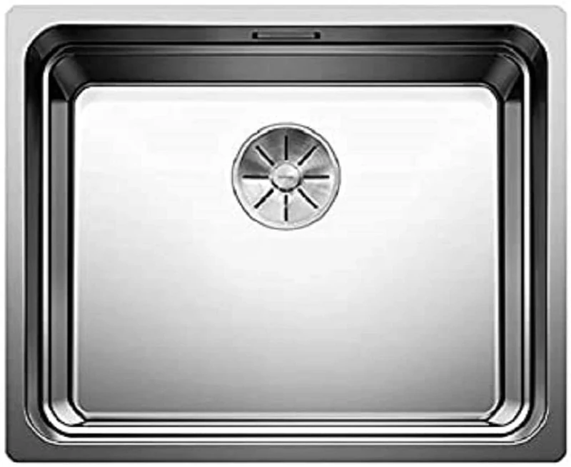 BLANCO ETAGON 500-IF – Stainless Steel Kitchen Sink for 60 cm Wide Base Units – Flat Rim IF – Stainless Steel Satin Polish – 521840