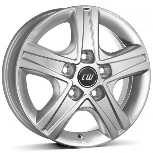 Borbet CWD 6 x 15 ET 68 Bolt Circle 5 x 118 Hub Centering 71.1 CWD 60568118571.1KS, Crystal Silver