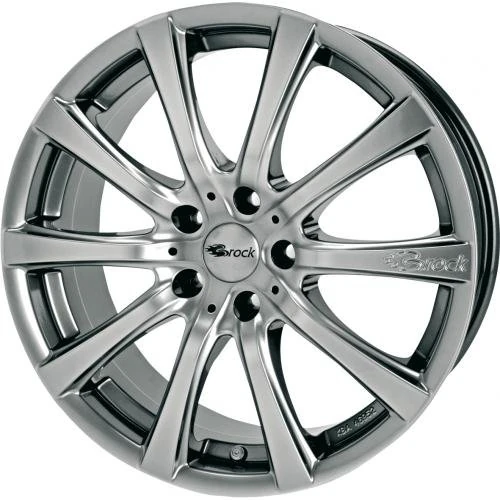 Brock B21 8 x 19 ET 37 Bolt Circle 5 x 127 Hub Centering 71.6 580070928, Chrome Silver Painted