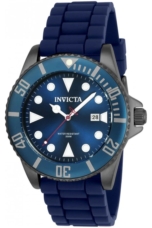 Invicta 90306 Pro Diver Men's Wrist Watch Stainless Steel Quartz Blue Dial - Image 1