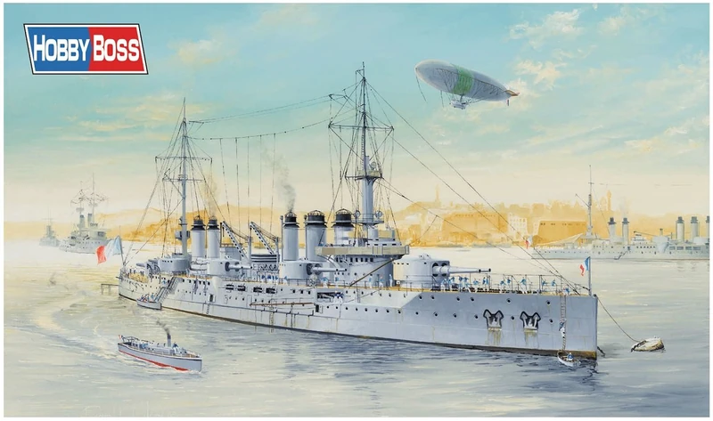 Hobbyboss 86504 "French Navy Pre-Dreadnought Battleship Voltaire Plastic Model Kit, 1:350 Scale