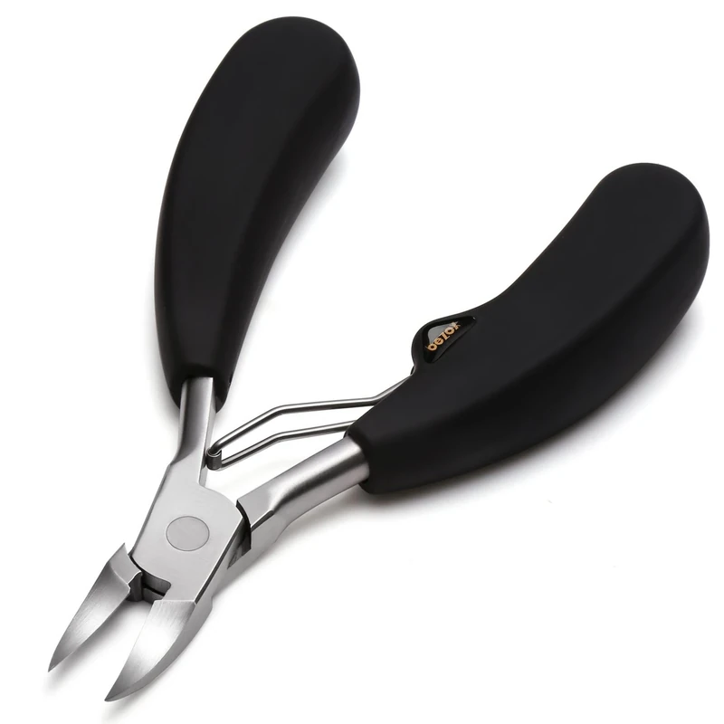 BEZOX Precision Toenail Clippers for Thick or Ingrown Toenails- Podiatrist Toenail Clippers - Professional Large Nail Clipper Grooming Tool -Spare Spring-New Packaging(No Metal Box)
