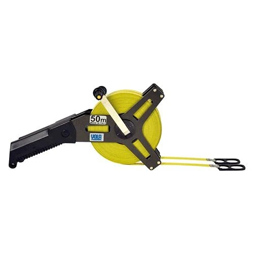 Rotella metrica with Reinforced Body Handle in Lacquered Aluminium, Steel Tape 13 mm Wide and Anatomic Handle Plastic Material. Rewind The Tape with Crank Metal Folding. Class Ii. - Image 1