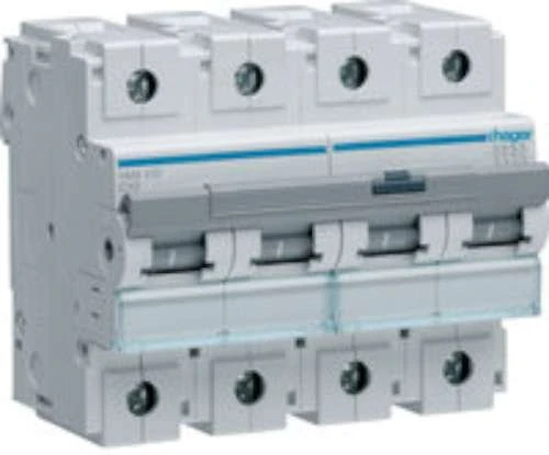 Hager HM Series - Automatic Magnetic Thermal Series -HM Curve-C 50KA 4-Pole 10A