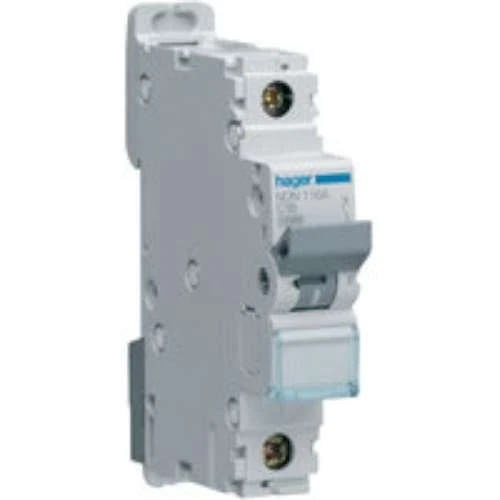 Hager MCB NDN101A 1 Amp D 1 Pole