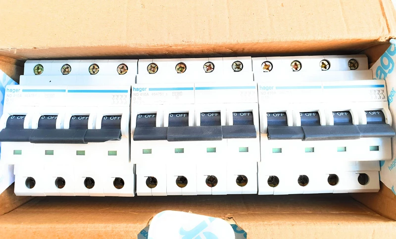 Hager N Series - Automatic Curved B 10ka 4-Pole 10A