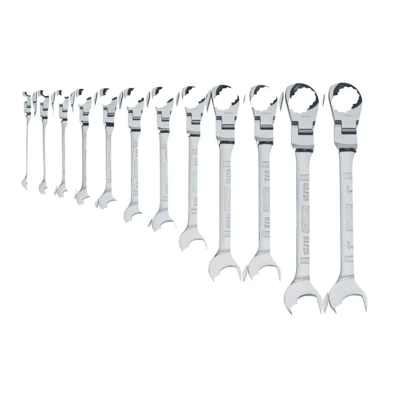 DEWALT Ratcheting Wrench Set, SAE, Flexible, 12-Piece (DWMT19231)