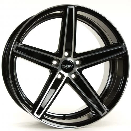 Oxigin 18 Concave 11.50 x 22 Offset 60 Bolt Pattern 5.00 x 120.00 Centre Bore 76.90 OXACHTZE11522K160BFPHD, Black Full Polish - Image 1