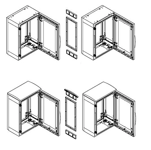 Schneider Electric nsysupla3 Faceplate Aesthetic Kit PLA or Plaz Coupling Without Tej, 320 mm L