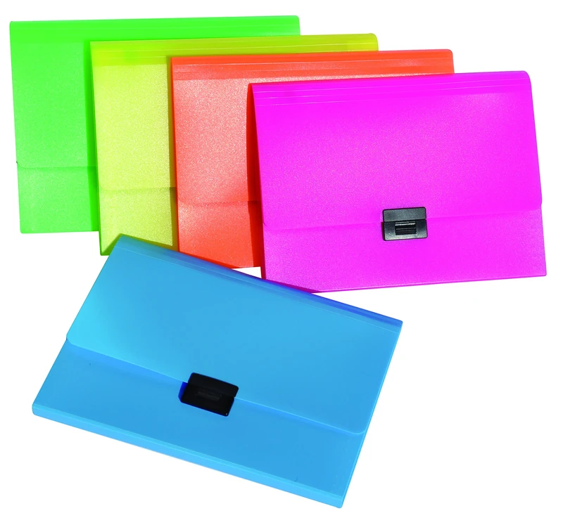 Orna Neon 260flu Polypropylene (PP) A4 Landscape Ring Multicoloured Multi-Coloured – Files (File Polypropylene (PP))