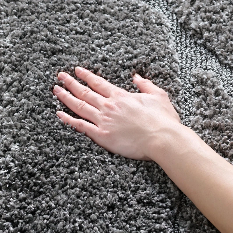 Safavieh Naples Shag Area Rug, Synthetic, Grey, 121 x 182 x 2.54 cm