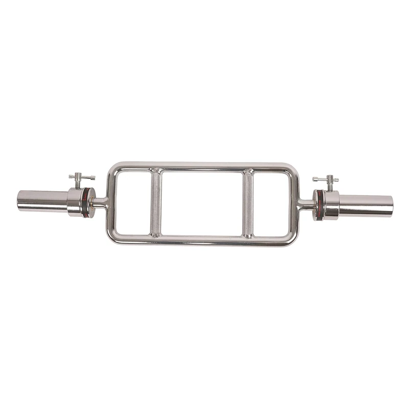 Sunny Health & Fitness 86 cm Olympic Triceps Bar with Ring Collars, Olympic Weight for Weightlifting and Bodybuilding - OB-34