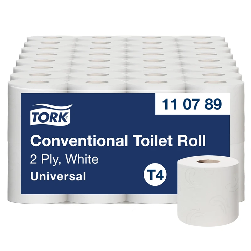 Tork Conventional Toilet Paper Roll White T4, 110789