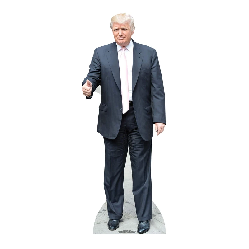 Star Cutouts SC1950 Donald Trump Pink Tie Lifesize Cardboard Cutout (188 cm) – Political Display, Parties, Events & Collector Rooms