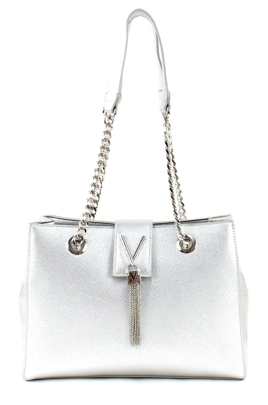 Valentino by Mario Valentino Women's Divina Tote Silver (Argento)