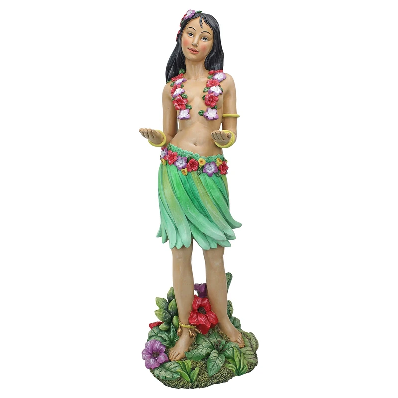 Design Toscano "Hawaiian Hula Wahine Butler Table - Multi-Colour - Image 1
