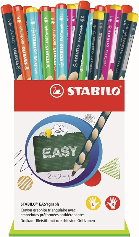 Stabilo EASYgraph – Bucket of 36 Grips HB Graphite Pencils