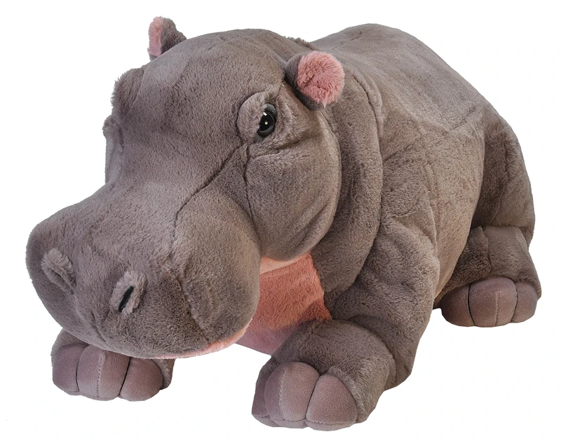 Wild Republic Jumbo Hippo Giant Plush Soft Toy, Gifts for Kids, 76 cm