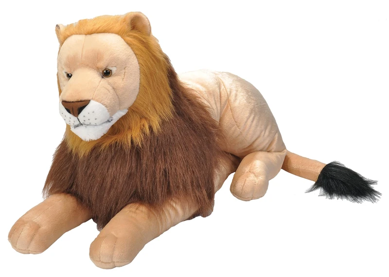 Wild Republic Jumbo Lion Giant Plush Soft Toy - 76 cm