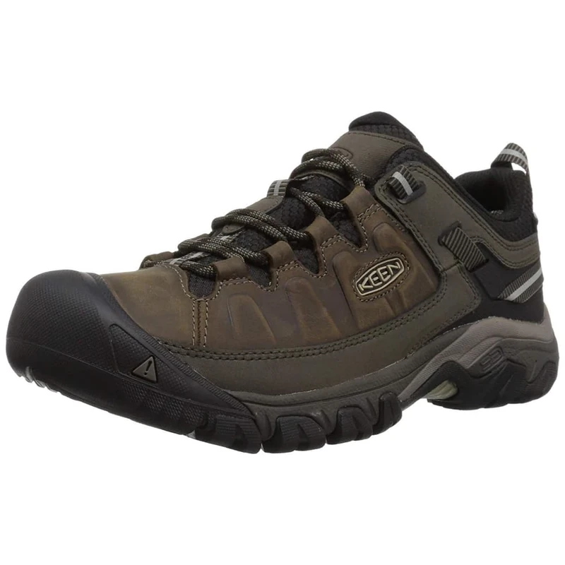 KEEN Men's Targhee 3 Low Height Waterproof Hiking Shoes, Bungee Cord/Black, 16