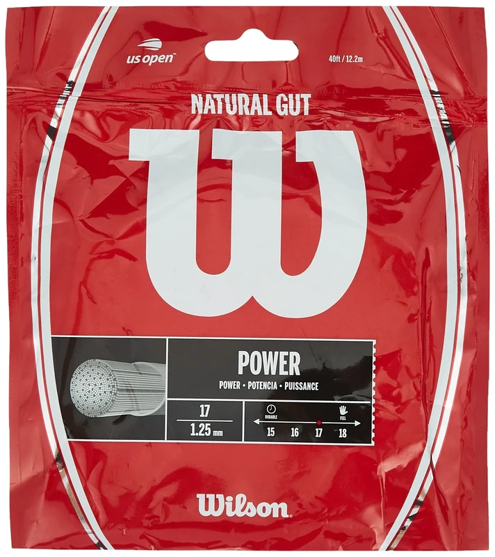 Wilson Sporting Goods Unisex 17 Gauge Natural Gut Tennis String, Natural, 17-1.25mm UK