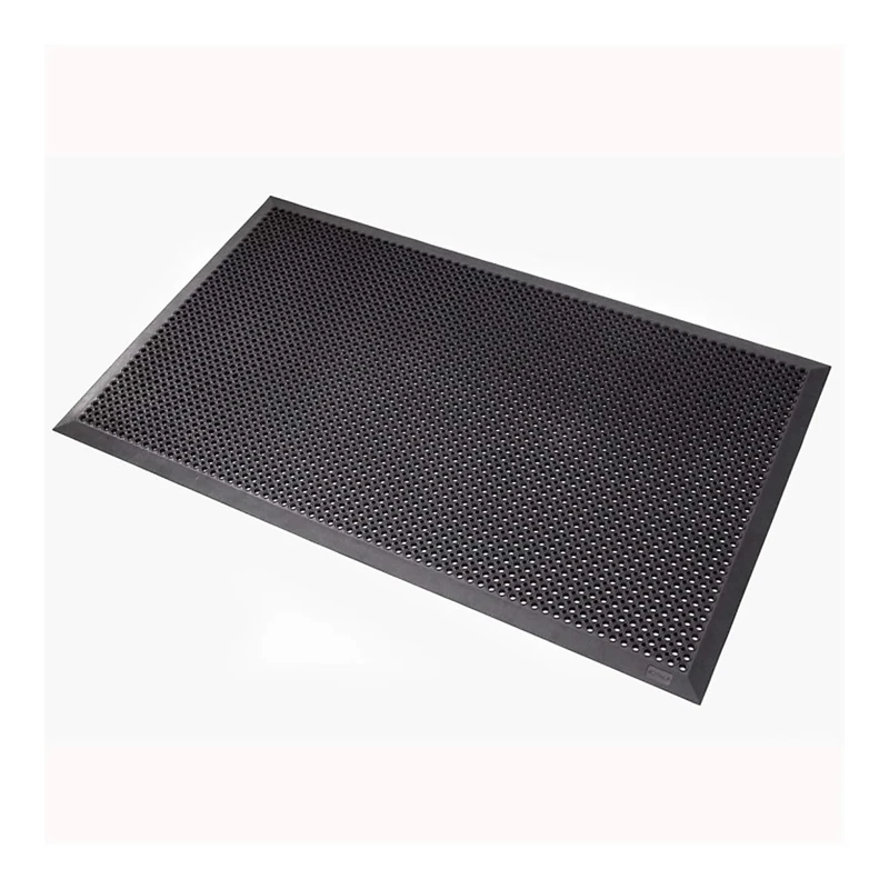 Notrax Mats for Professional Use 599B7090OB Oct-O-Flex Bevelled outdoor rubber entrance mat, BLACK