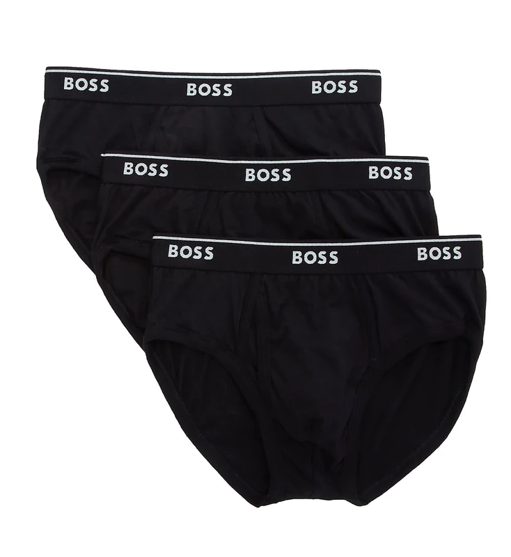 Hugo Boss Men's Traditional 10145963 Briefs, Black, S UK