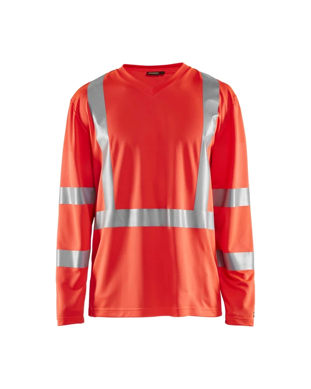 Blakläder 338310115500XXXL Size 3X-Large Class 2 High Vis-Long Sleeve Shirt - Red