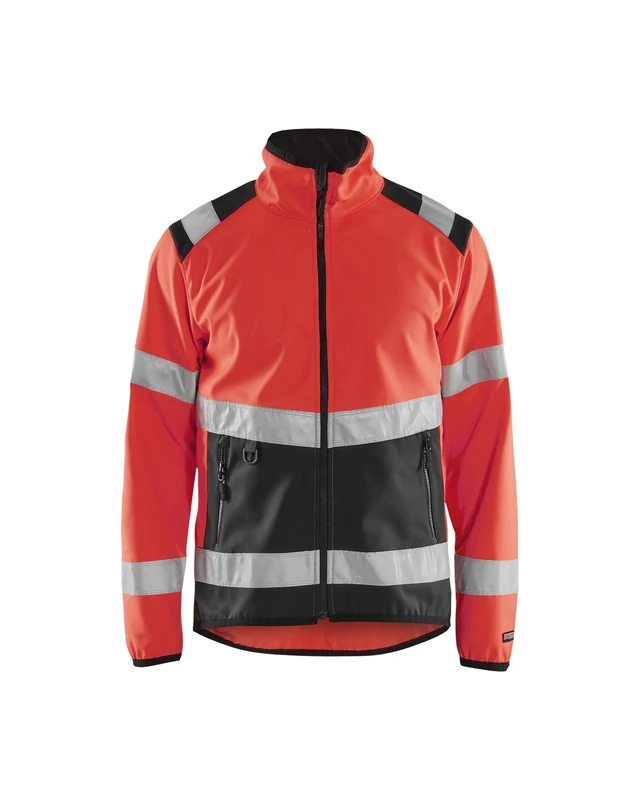 Blakläder 487725165599L Size Large Class 2 High Vis-Softshell Jacket - Red/Black
