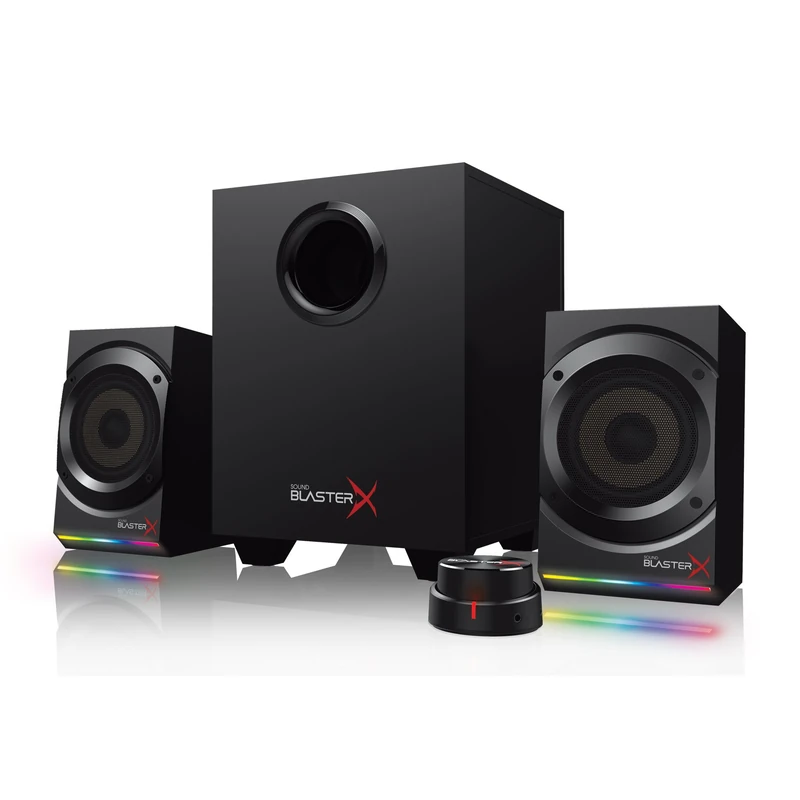 Creative Sound BlasterX Kratos S5-2.1 USB Gaming Speakers with Customizable Audio and RGB Lighting