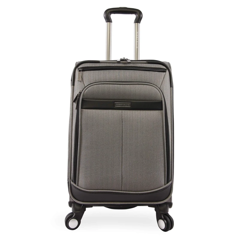 Perry Ellis Lexington Ii Lightweight Carry-On Spinner Luggage, Herringbone