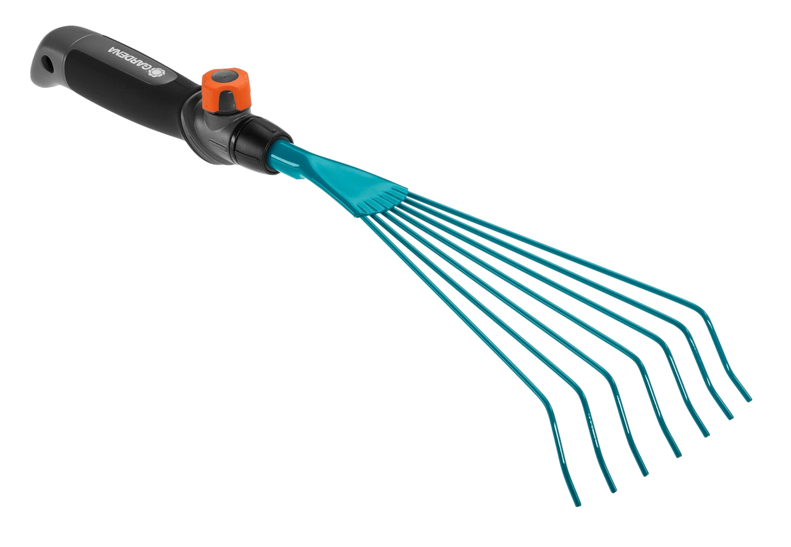 GARDENA combisystem Wire Hand Rake: Hand rake for cleaning beds and aerating mossy areas; especially resistant, working width 12 cm (8917-20)