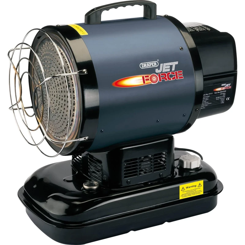 Draper 17111 Infrared Diesel/Kerosene Space Heater, 17kW Heat,Blue