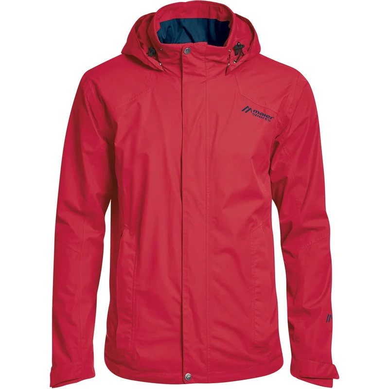 Maier Sports Meteor M functional jacket, made of 100% polyester, outdoor coat, waterproof and breathable, packaway jacket, Men, Jacket, 120021, salsa, 25 Short