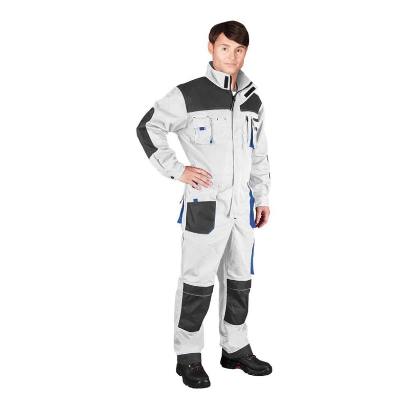 Leber&Hollman LH-FMN-O_Wsn46 Formen Protective Overalls, White-Grey-Blue, 46 Size