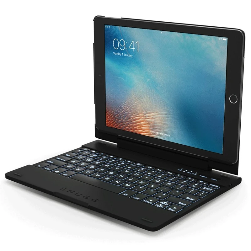 The Snugg B01MRIO5X6 Keyboard Case for Apple iPad Air 2 - Black