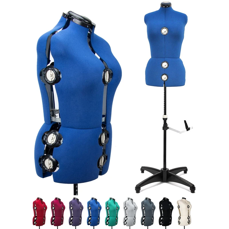 Women's Professional Adjustable Dressmaking Mannequin with 13 Dials, Needles Can Be Used Whole Item M Size