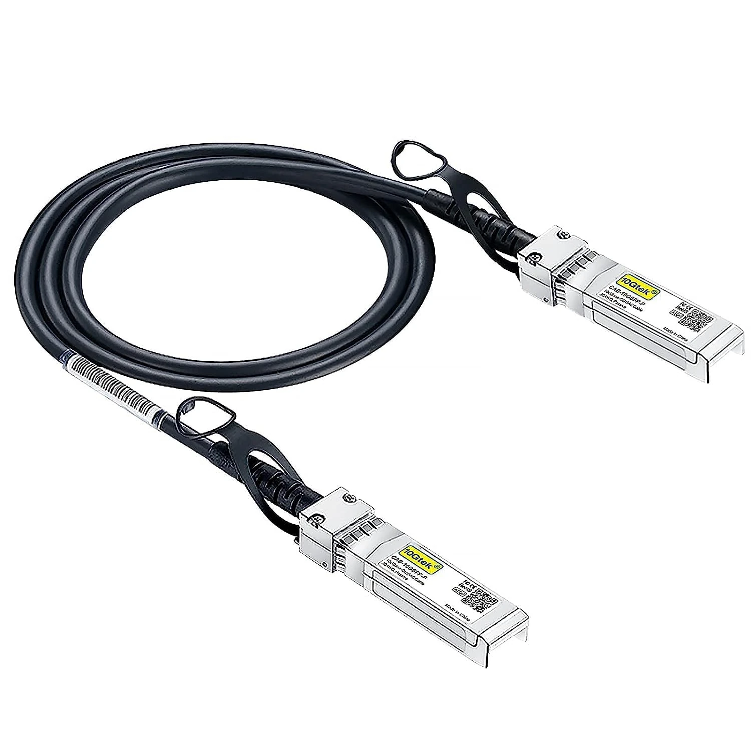 10Gtek 10Gbit/s 0.5 Meter SFP+ DAC Cable, 10GBASE-CU Twinax Passive Copper Direct Connect, Compatible with Cisco, Ubiquiti UniFi, TP-Link, Netgear, D-Link, Zyxel, Mikrotik and More