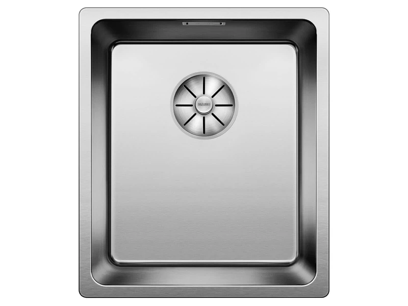 BLANCO ANDANO 340-IF Stainless Steel Sink Installation Type: Installation from Top and Flush Surface for 40 cm Wide Base Cabinets Resistant to Scratches Large Basin Volume