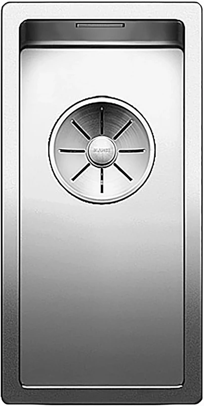 BLANCO CLARON 180-U | Stainless steel sink | Installation type: undermount installation | For 30 cm wide base cabinets | Resistant to scratches | Spacious bowl volume for optimum use | [22x44x13.9 cm]