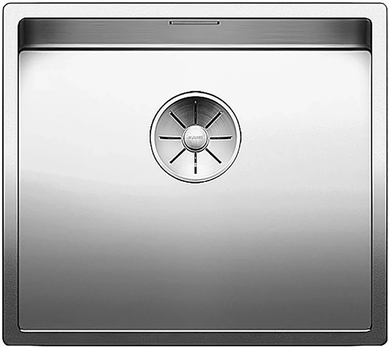 BLANCO CLARON 450-IF Stainless Steel Sink Installation Type: Installation from Top and Flush Surface for 50 cm Wide Base Cabinets Resistant to Scratches Large Basin Volume
