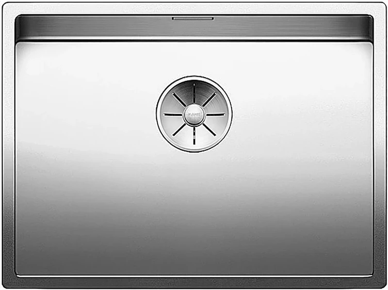 BLANCO CLARON 550-U | Stainless steel sink | Installation type: undermount installation | For 60 cm wide base cabinets | Resistant to scratches | Spacious bowl volume for optimum use | [59x44x19.9 cm]