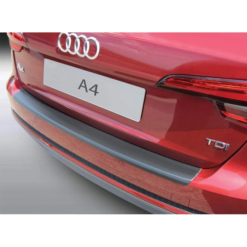 RGM ABS Rear bumper protector compatible with Audi A4 Avant Allroad 10/2015-9/2018 Black