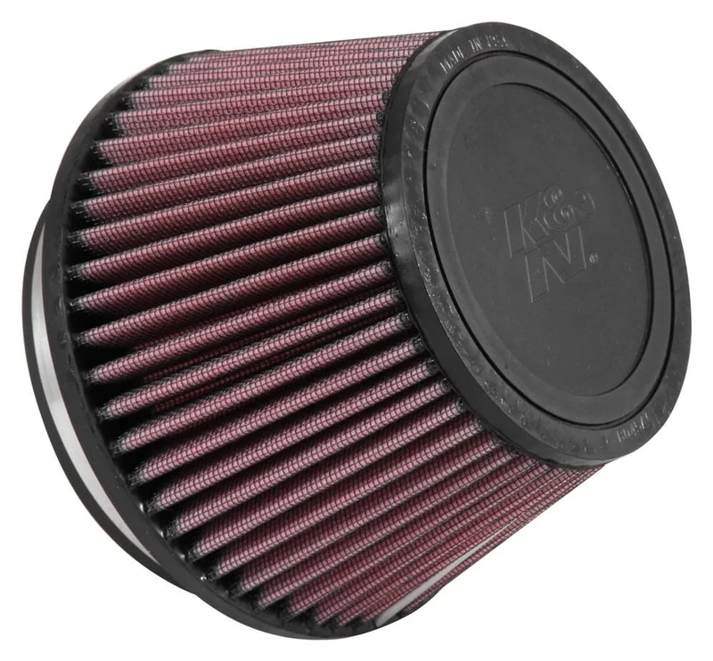 K&N Universal Clamp-On Air Filter: High Performance, Premium, Washable, Replacement Filter: Flange Diameter: 5 In, Filter Height: 4.125 In, Flange Length: 1 In, Shape: Tapered Conical, RU-5163XD