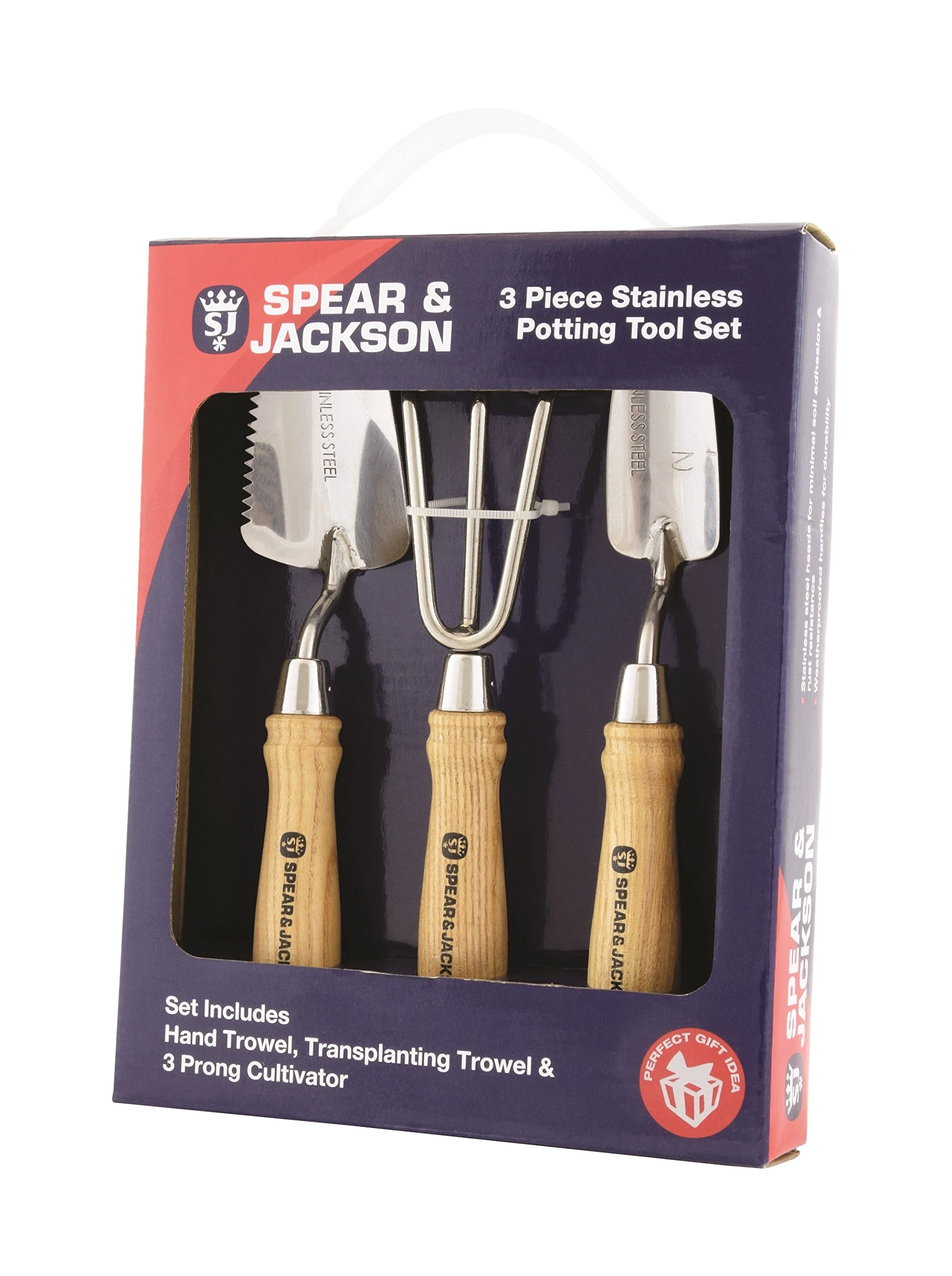 Spear & Jackson POTTING3PS 3 Piece Stainless Potting Tool Set, Silver