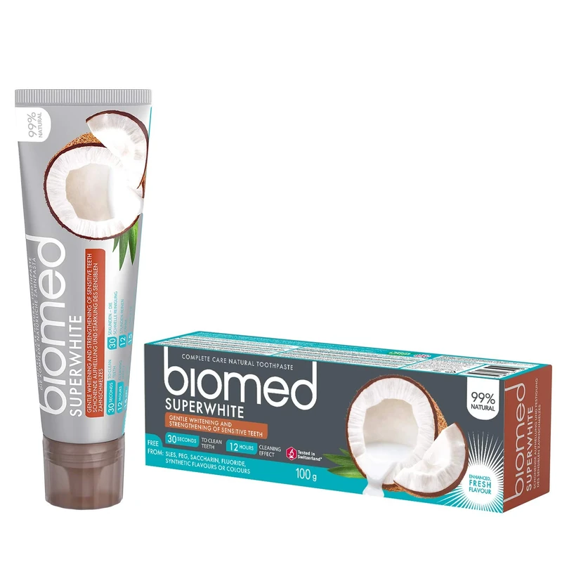 Splat & Biomed Superwhite Coconut Whitening Toothpaste 100 g - Pack of 25